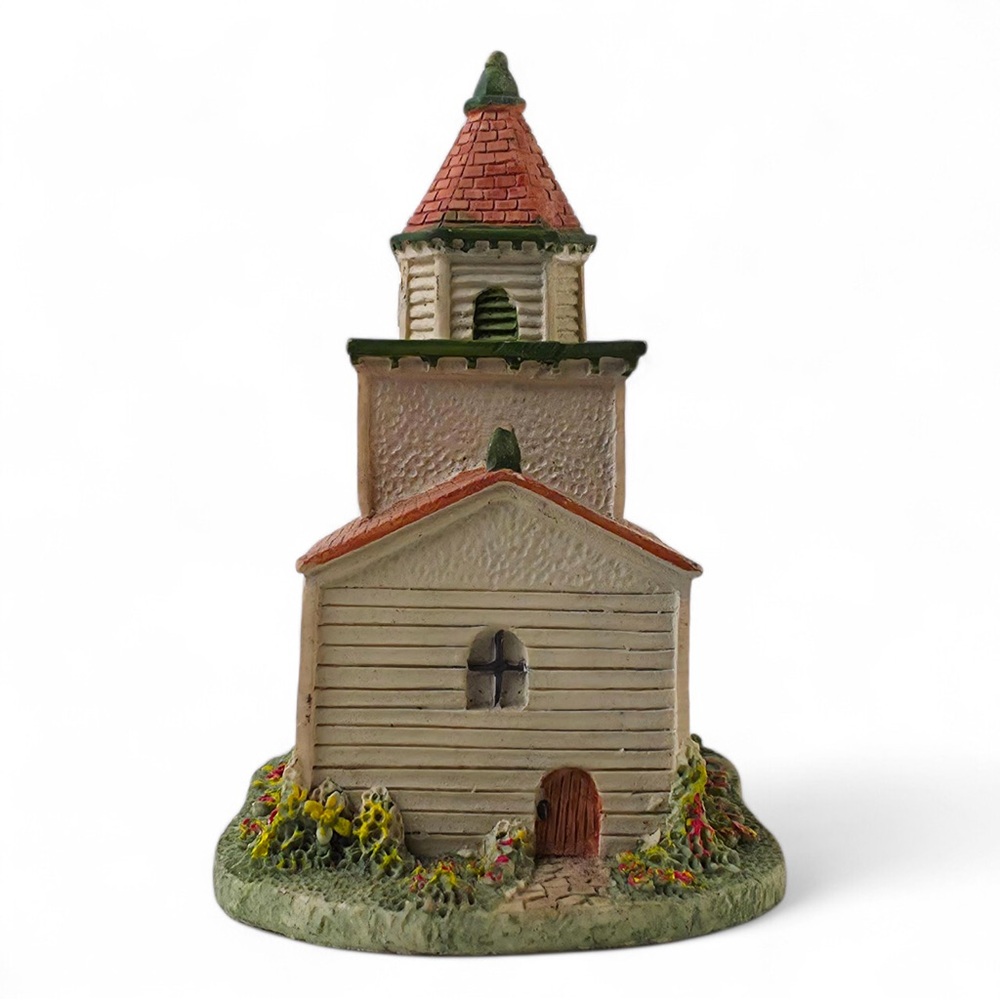 Vintage Nikko Quartz Church Clock Figurine – Hand-Painted Architectural... - Picture 4 of 7